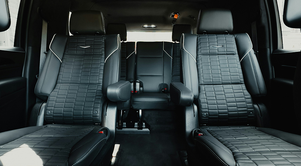 inside a private party bus