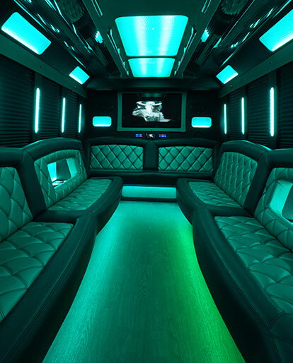 Inside our limo service